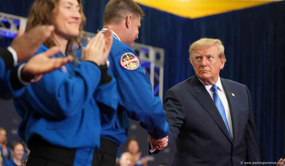 Trump honors Artemis II crew that flew around the moon