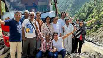 Final happy photo of Brits on Nepal tour - then they were gone