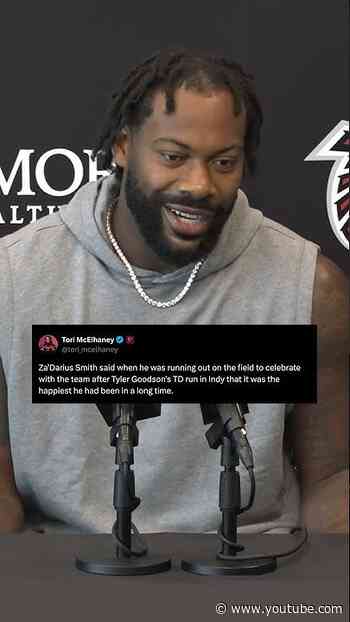 Za'Darius Smith returned from retirement for a reason 🥹 #nfl #interview #atlanta