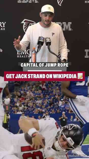Let’s achieve the goal 😂 #jackstrand #interview #nfl #falcons #atlanta