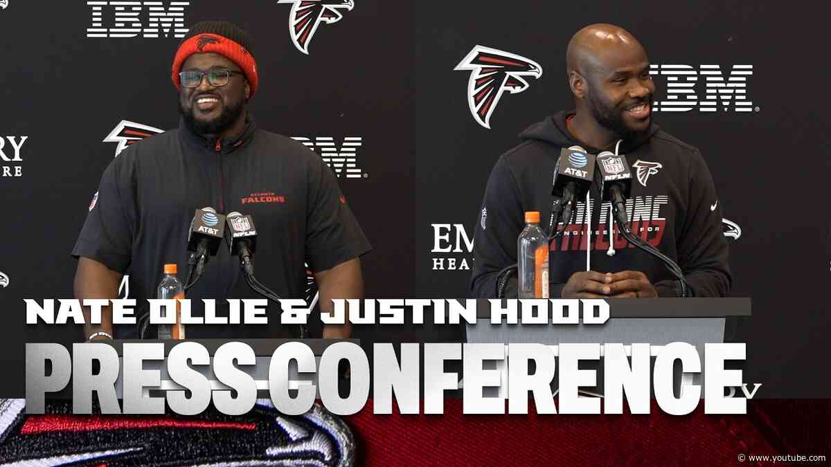 Nate Ollie & Justin Hood speak on defensive development through AT&T Training Camp | Atlanta Falcons