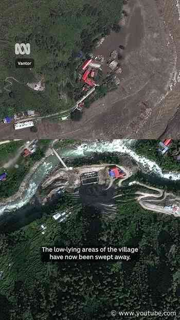 Satellite images show building and villages wiped off the map in Nepal | ABC NEWS Verify