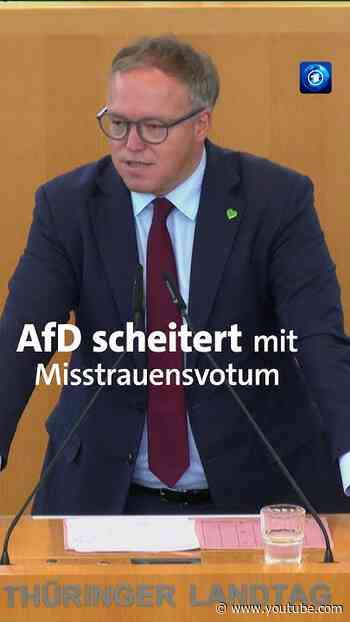 Misstrauensvotum gegen Voigt gescheitert #tagesschau #Nachrichten #news #Voigt #AfD #Thüringen