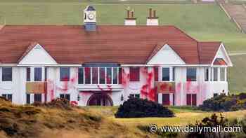 Seven people charged over vandalism at Donald Trump's Turnberry golf course in Scotland are accused of doing so with a 'terrorist' link