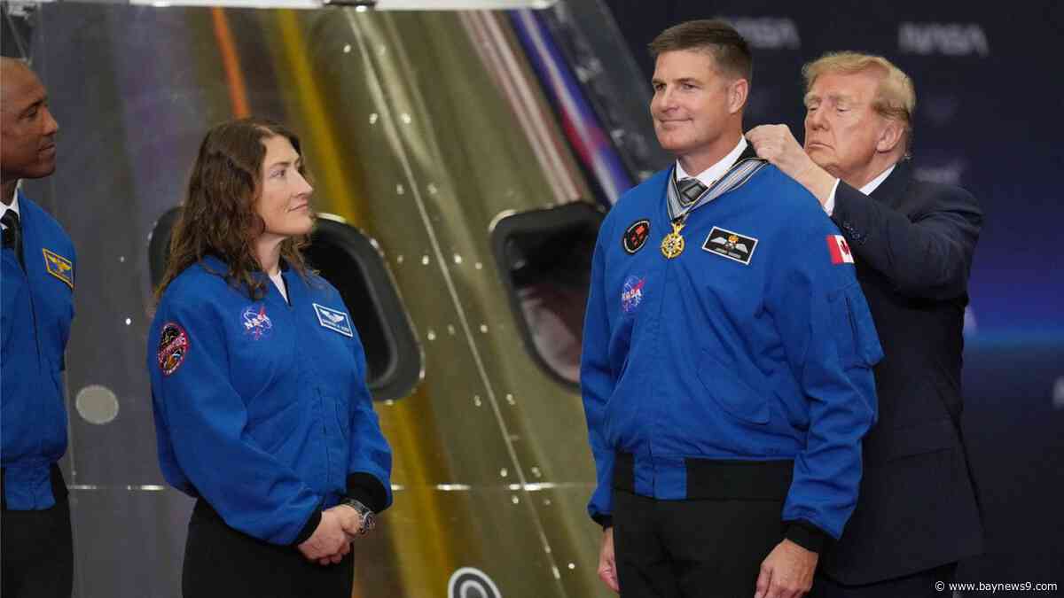 Trump honors Artemis II astronauts with medals, announces creation of U.S. Space Academy