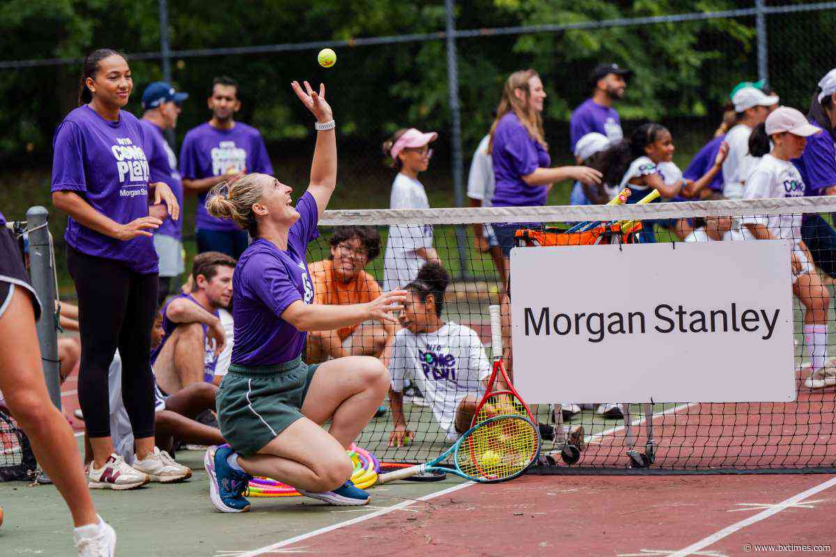 Judy Murray take to the courts with Bronx youth in Pelham Bay Park