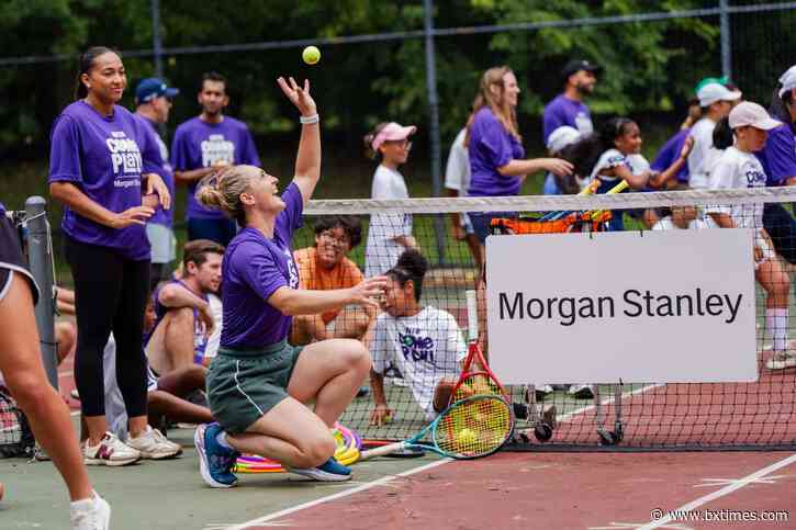 Judy Murray take to the courts with Bronx youth in Pelham Bay Park
