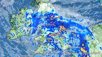 Met Office names areas facing heavy rain on Saturday with 66 counties at risk
