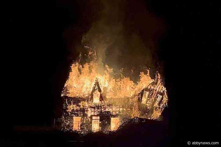 Heritage house burns in Glen Valley