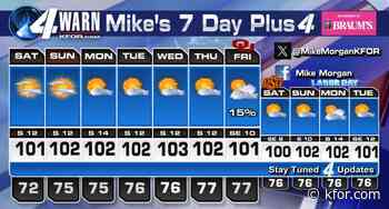 Friday in OKC tapped 100 degrees, that is day 29 of 100 or hotter. Our Oklahoma weekend will be sunny and hot.