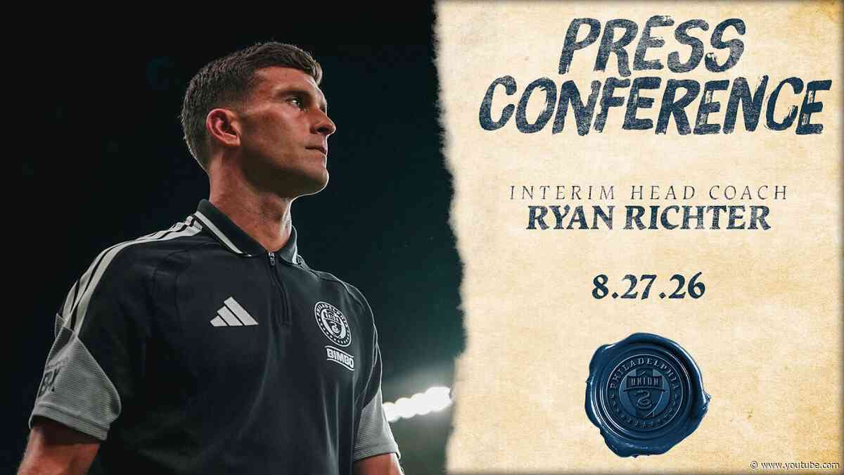 Press Conference | Ryan Richter ahead of the Union's road match at Red Bull New York on Saturday