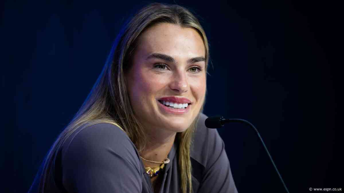 No. 1 Sabalenka shrugs off recent struggles