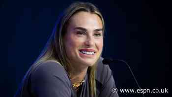 No. 1 Sabalenka shrugs off recent struggles