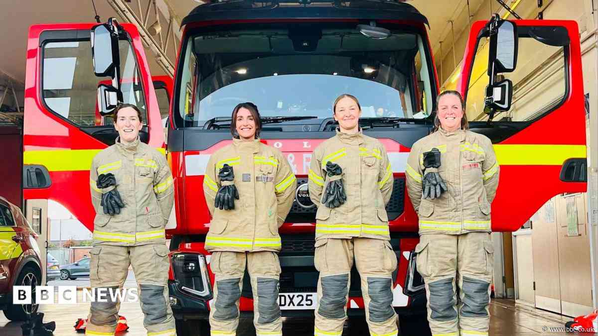 First all-female fire crew makes station history