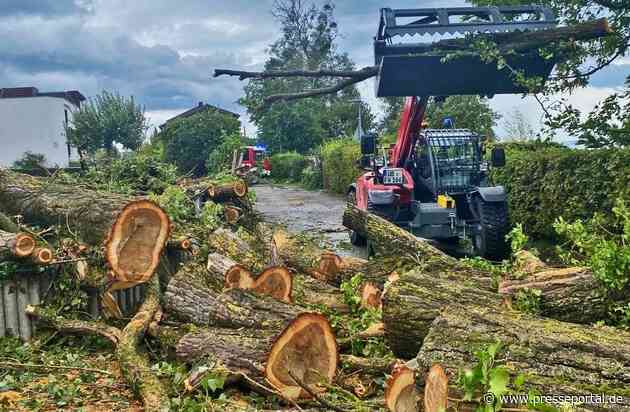KFV Bodenseekreis: Schweres Unwetter am Freitagmorgen sorgt für viele Feuerwehreinsätze im Bodenseekreis