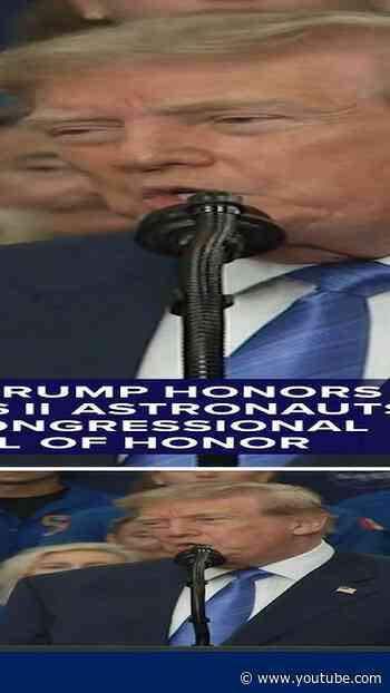 President Trump honors the Artemis II astronauts with the Congressional Space Medal of Honor