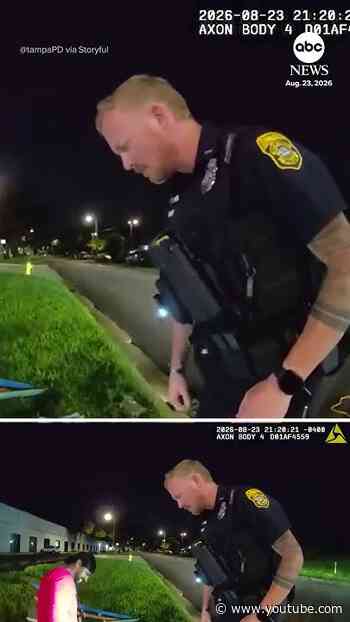 Tampa police officers use cheese to rescue dog stuck in drain