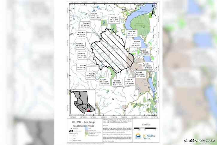 Bald Range wildfire prompts area restriction west of Summerland