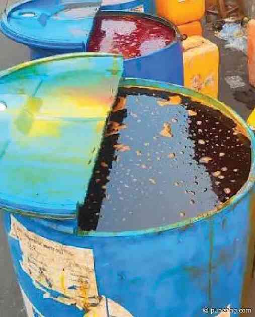 Danger! Poisonous chemical drums turn food, water storage containers
