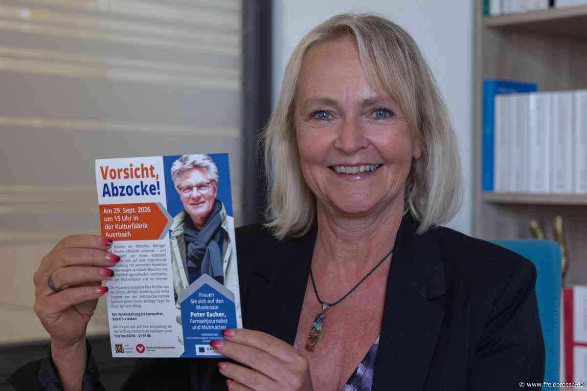 „Vorsicht Abzocke“ – Verbraucherschützerin holt TV-Moderator Escher ins Vogtland
