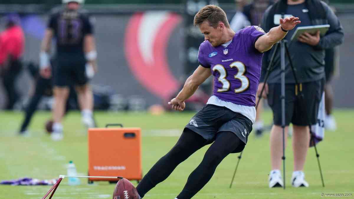 Ravens to monitor kicker spot after 2 Loop misses