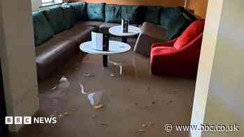 Burst pipe floods restaurant for second time