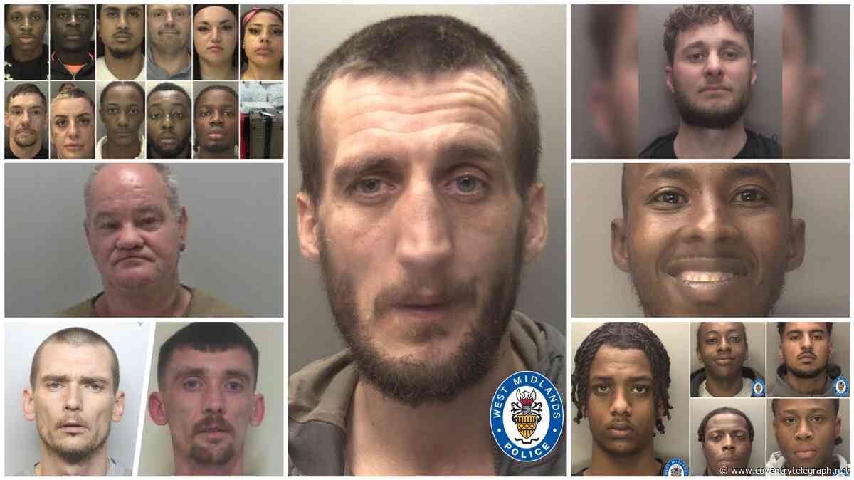 Coventry and Warwickshire criminals locked up in August including murderers, thieves and thugs