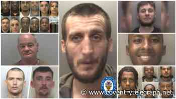 Coventry and Warwickshire criminals locked up in August including murderers, thieves and thugs