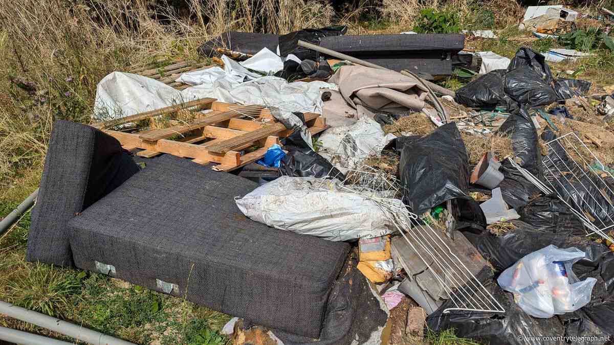 Coventry fly-tipping up 40 per cent as council vows to 'go harder and heavier' to catch culprits