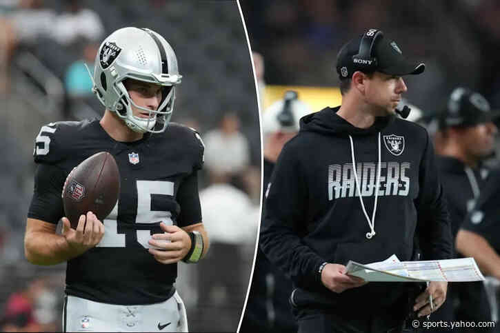 Raiders coach throws receiver under bus, lets Fernando Mendoza off hook: ‘an excellent throw’