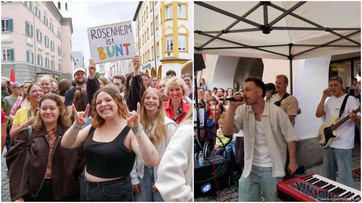Antwort auf AfD-Kritik: Hunderte feiern spontanes Gratis-Konzert von Kaffkiez in Rosenheim