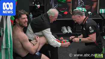 Live: Touching scenes as supercoach helps Jai Arrow dress for 99th Souths game
