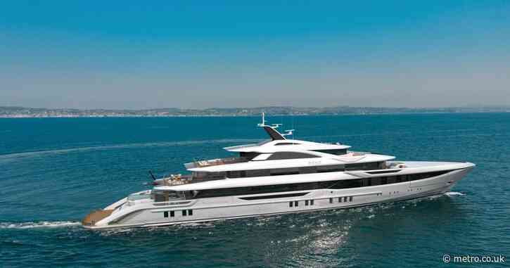 Billionaire unveils James Bond-inspired superyacht with cinema and beach club