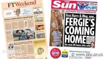 'Healey to defer defence spend target' and 'Fergie's coming home'