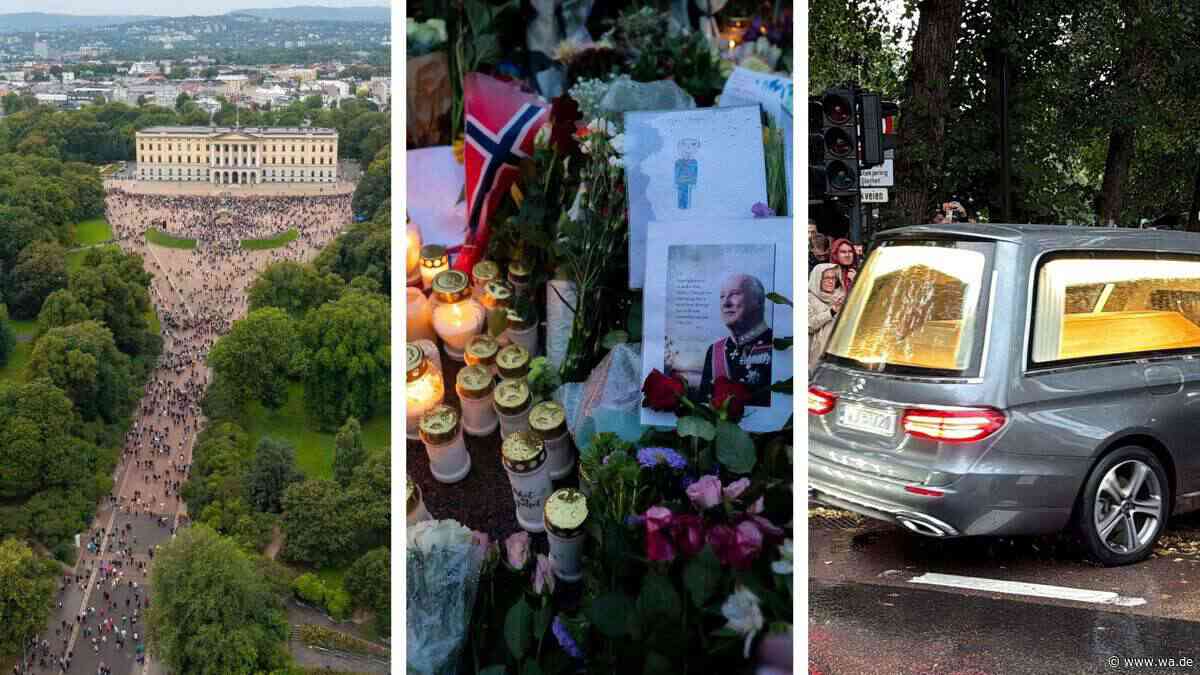 Bewegende Bilder: So trauert Norwegen um König Harald V.