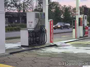 Brand bij tankstation in Uithuizen