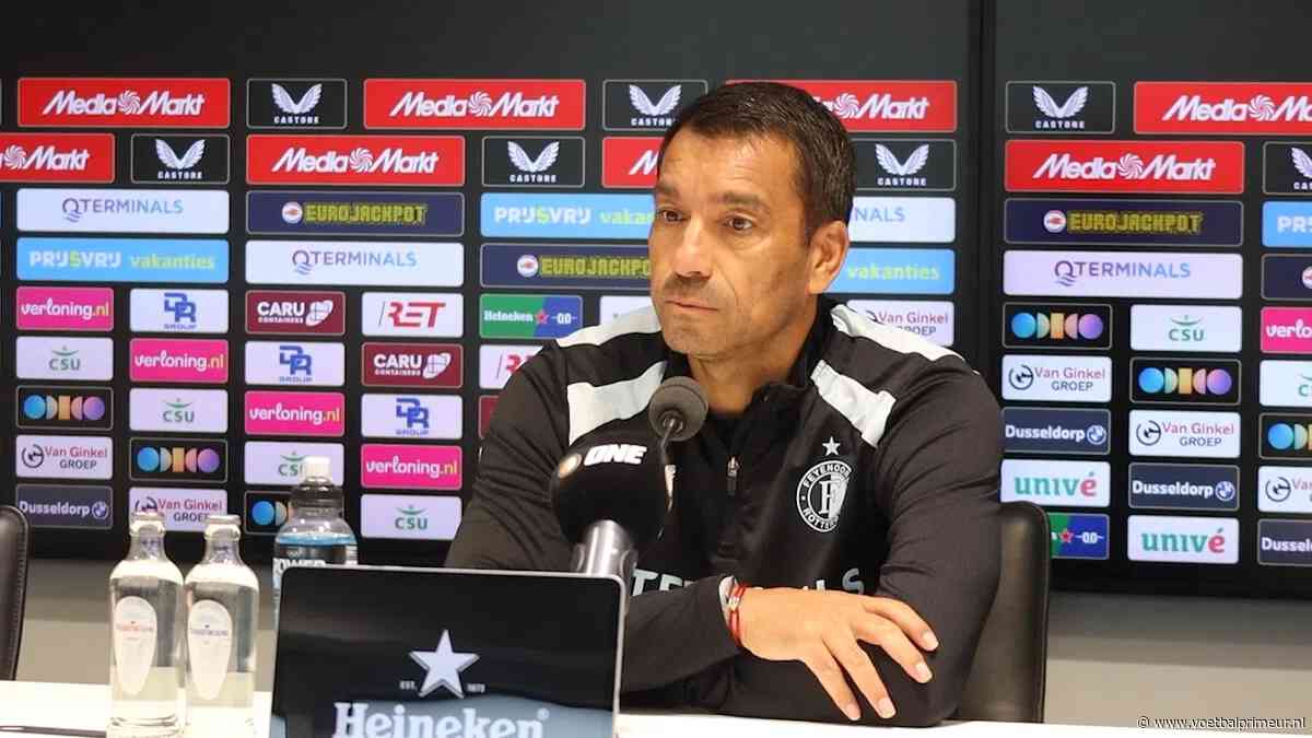 Van Bronckhorst ziet 'tegenvallend rendement' van Feyenoord-ster: 'We pushen hem'
