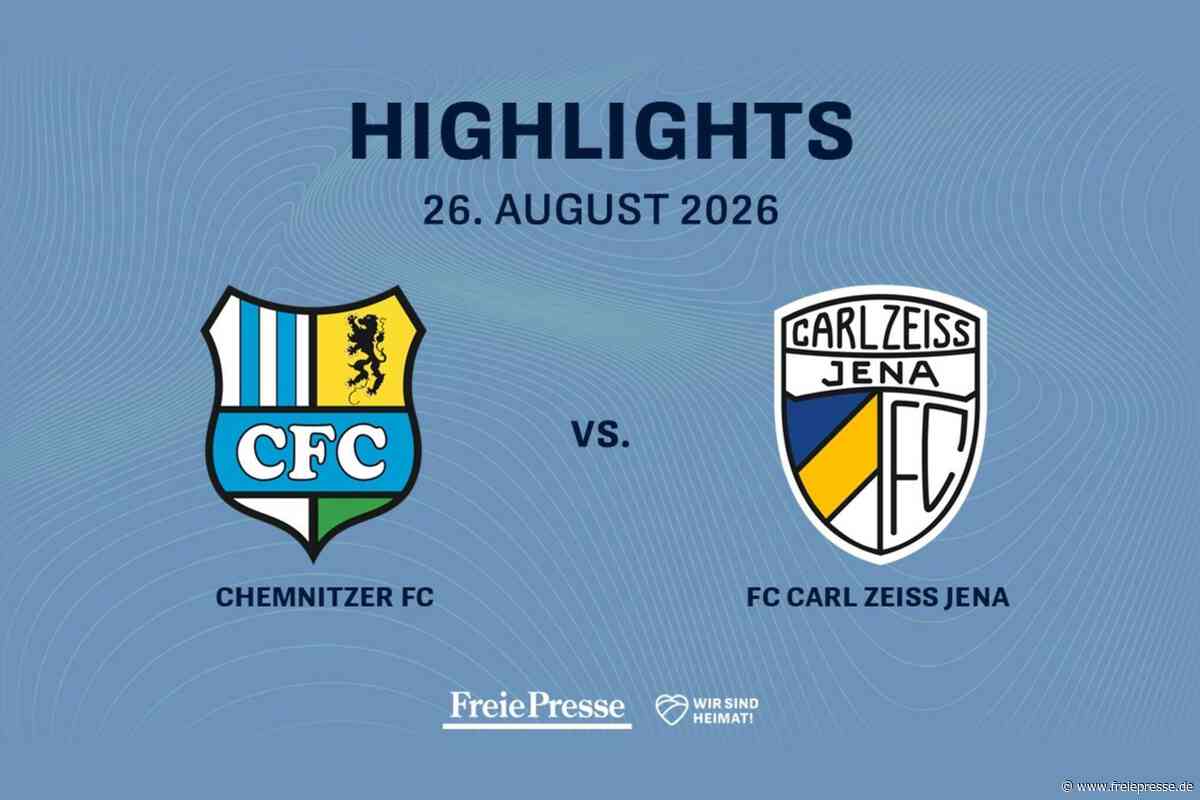 Chemnitzer FC – FC Carl Zeiss Jena: Die Highlights des Spiels im Video