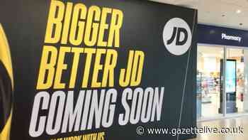 Shop hoardings go up as JD Sports prepares to open second store in Middlesbrough