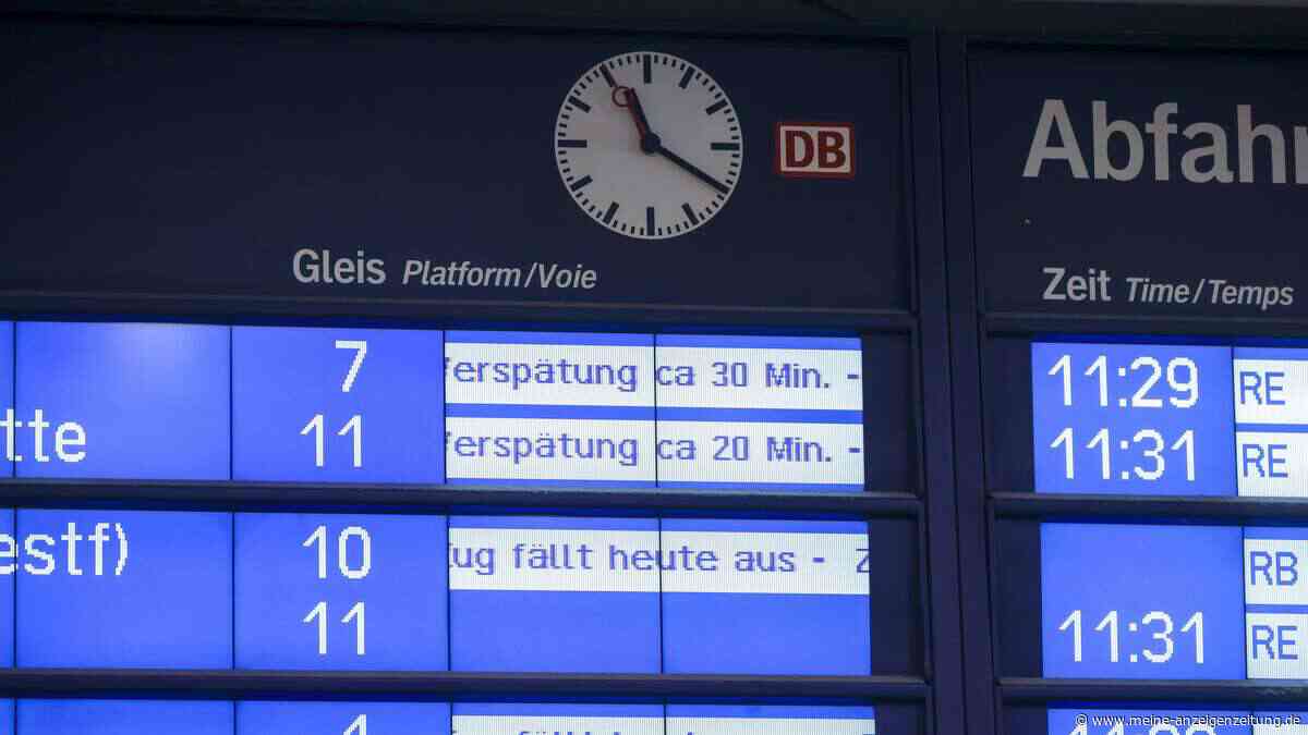 Dieser Zug ist der unpünktlichste Deutschlands – Fahrgäste warten im Schnitt über 90 Minuten