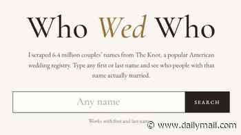 How popular is your couple name? Interactive tool reveals who people with your name tend to marry