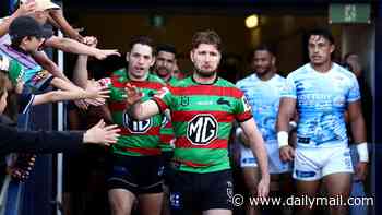 Emotional scenes as Jai Arrow leads South Sydney onto the field to get his 99th cap amid devastating MND battle