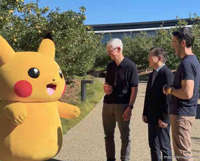 Pikachu meets Apple’s incoming CEO John Ternus