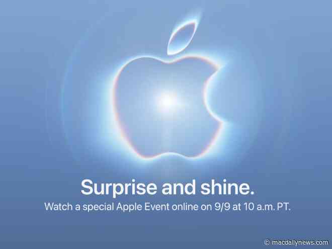 It’s official: Apple sets September 9th date for iPhone launch event: ‘Surprise and Shine’
