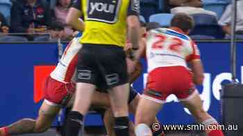 Dolphins forward avoids bin for high shot