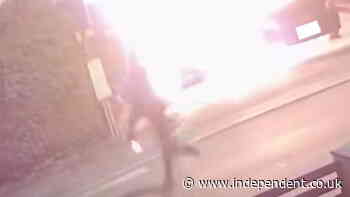 Arsonist sets fire to own hand while torching cars on family’s driveway