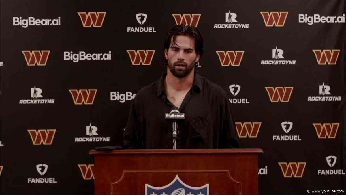 QB Sam Hartman Speaks To The Media After The Game | Washington Commanders