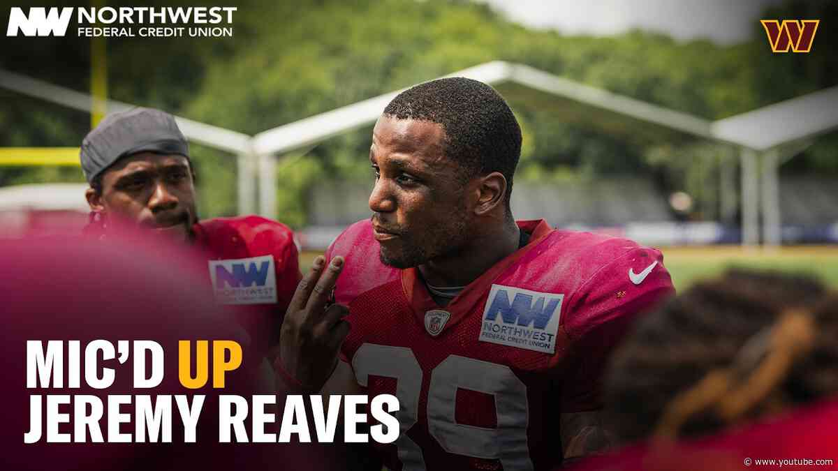 Jeremy Reaves Mic'd Up At Joint Practice With The Baltimore Ravens | Washington Commanders | NFL