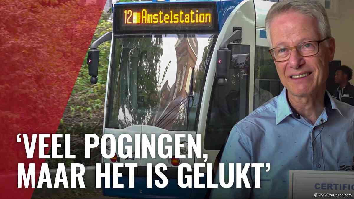 Eindelijk trambestuurder: Oud-raadslid Guido Frankfurther
