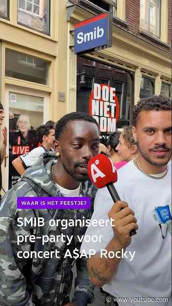 Smib organiseert pre-party voor concert A$AP Rocky